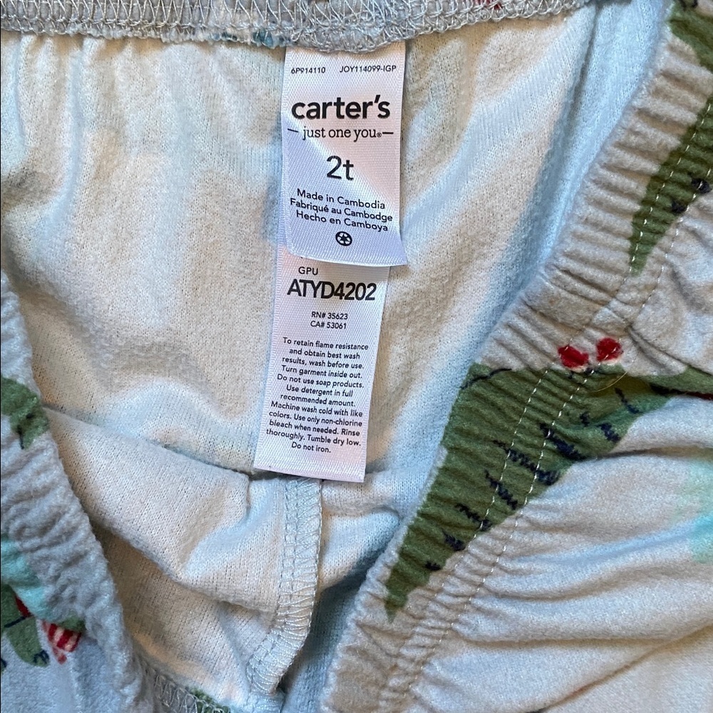 Fleece Dino Christmas Pajamas - Picture 6 of 7
